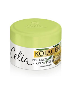 CELIA KOLAGEN Przeciwzmarszczkowy krem półtłusty z oliwką, 50 ml