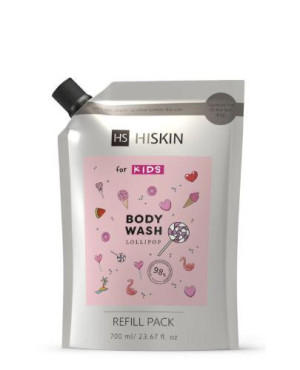 HISKIN Kids Body Wash Lollipop PINK doypack, 700 ml