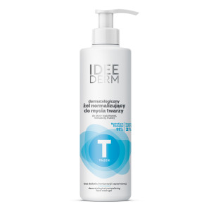 Idee Derm Dermatologiczny Żel normalizujący do mycia twarzy, 220 ml