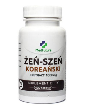 MedFuture Żeń-szeń koreański 1000 mg, tabletki, 120 sztuk