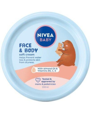 Nivea Baby Krem pielęgnacyjny do twarzy i ciała, 200 ml