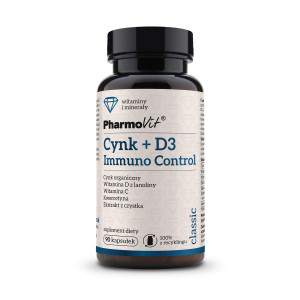 Pharmovit Cynk+D3 Immuno Control, kapsułki, 90 sztuk