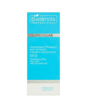 Bielenda Professional Supremelab Nawadniająco-liftingujący krem do twarzy z kwasem hialuronowym SPF 15, 50 ml