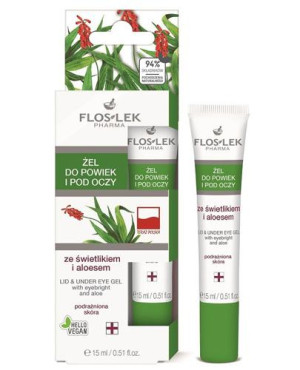 FLOS-LEK Żel ze świetlikiem i aloesem do powiek i pod oczy, 15 ml