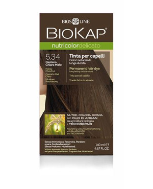 BioKap Nutricolor Delicato Farba do włosów 5.34 Miodowo Kasztanowy - 140 ml