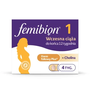 Femibion 1, Wczesna ciąża, tabletki powlekane, 28 sztuk