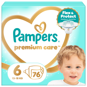 Pampers Premium Care pieluszki rozmiar 6, 13 kg-18 kg, 76 sztuk