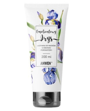Anwen Emolientowy Irys, Odżywka do włosów o średniej porowatości, 200 ml