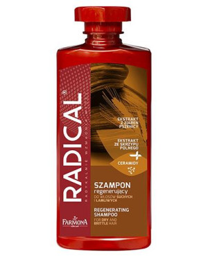 FARMONA RADICAL Szampon regenerujący do włosów suchych i łamliwych - 400 ml