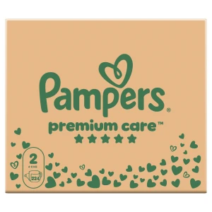 Pampers Premium Care pieluszki rozmiar 2, 4kg - 8kg, 224 sztuki