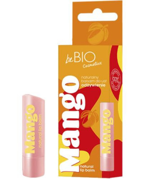 BeBio Naturalny, odżywczy balsam do ust z dodatkiem masła mango, 5 g