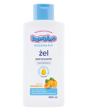 BAMBINO RODZINA, Żel pod prysznic zapach mirabelki, 400 ml