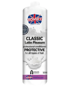 Ronney Professional Conditioner Classic Latte Pleasure Protective Odżywka ochronna do każdego rodzaju włosów, 1000 ml