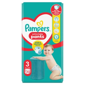 Pampers Pants Pieluchomajtki rozmiar 3, 6-11 kg, 62 sztuki