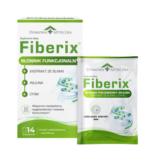 Domowa Apteczka, Fiberix, Błonnik funkcjonalny, saszetki, 14 sztuk