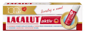 Lacalut Activ, pasta do zębów, 75 ml + pomadka do ust, 4,8 g
