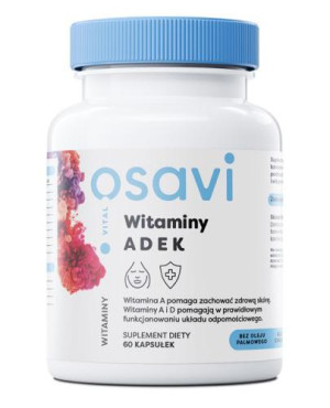 Witaminy ADEK, 60 kaps., cena, wskazania, składniki