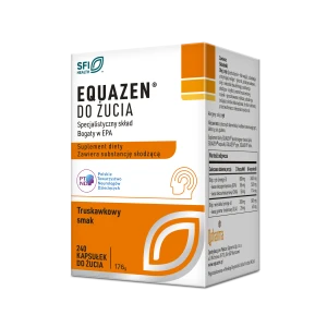 Equazen, kapsułki do żucia o smaku truskawkowym, 240 sztuk