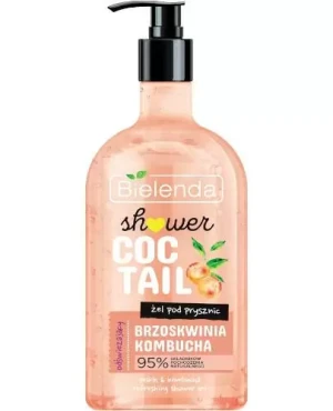 Bielenda Shower Coctail odświeżający żel pod prysznic brzoskwinia + kombucha 400 ml