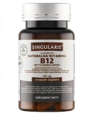 SINGULARIS SUPERIOR Naturalna witamina B12 100 µg, 60 kapsułek