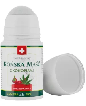 SwissMedicus końska maść z konopiami rozgrzewająca roll-on 90 ml