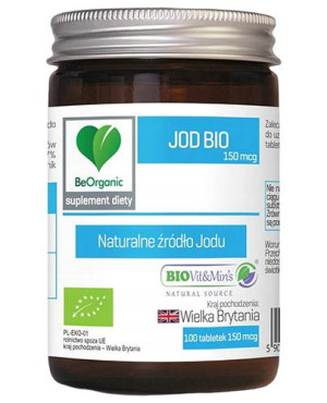BeOrganic Jod BIO 150 mcg, tabletki, 100 sztuk
