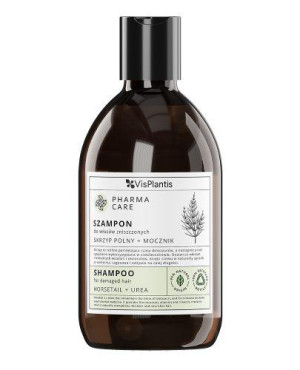 PHARMA CARE Szampon do włosów zniszczonych Skrzyp Polny + Mocznik, 500 ml