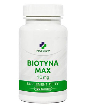 MedFuture Biotyna Max 10 mg, 120 tabl., cena, wskazania, własciwości