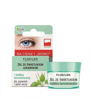 FLOS-LEK Żel ze świetlikiem i babką lancetowatą na worki pod oczami, 10 ml