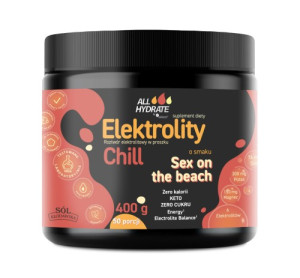 ALLHydrate, Elektrolity CHILL o smaku Sex on the beach 400 g, 50 porcji