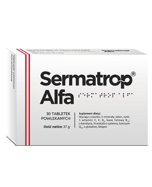 Sermatrop Alfa, tabletki powlekane, 30 sztuk