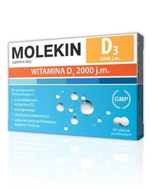 Molekin D3 2 000 j.m., tabletki, 60 sztuk