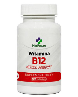 MedFuture Witamina B12 + kwas foliowy, tabletki, 120 sztuk