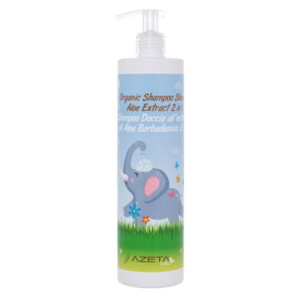 Azeta Bio organiczny, szampon i płyn do mycia ciała 2w1 dla dzieci z ekstraktem z aloesu, 500 ml