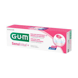 SUNSTAR GUM SENSIVITAL+ Pasta do zębów - 75 ml. Do nadwrażliwych zębów.