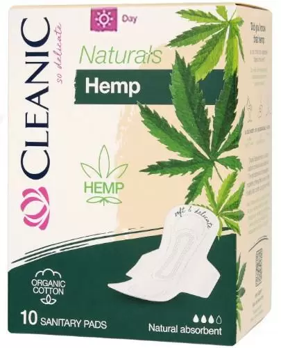 Cleanic Naturals Hemp Day podpaski higieniczne 10 sztuk