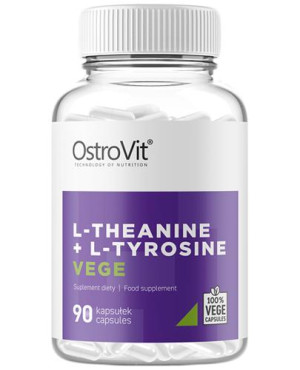 OstroVit, L-Theanine + L-Tyrosine Vege, kapsułki, 90 sztuk