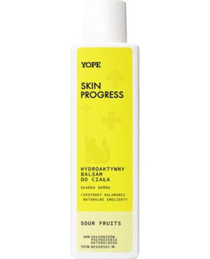 Yope Skin Progress Hydroaktywny Balsam do ciała gładka skóra Sour Fruits, 200 ml