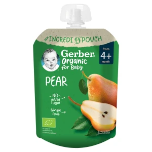Gerber Organic For Baby Deserek gruszka po 4. miesiącu, 80 g
