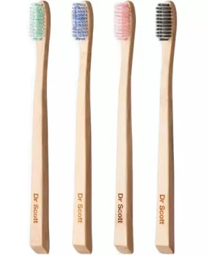 Dr Scott, szczoteczka do zębów z bambusa super soft, 1 sztuka