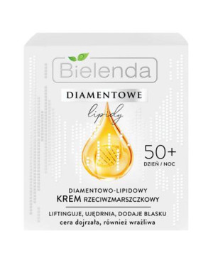 Bielenda Diamentowe Lipidy, Krem przeciwzmarszczkowy 50+ dzień/noc, 50 ml