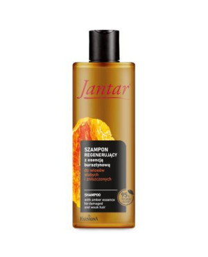 Jantar Szampon regenerujący z esencją bursztynową do włosów zniszczonych, 300 ml