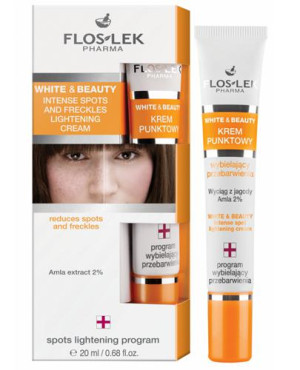 FLOS-LEK WHITE & BEAUTY Krem punktowy wybielający - 20 ml
