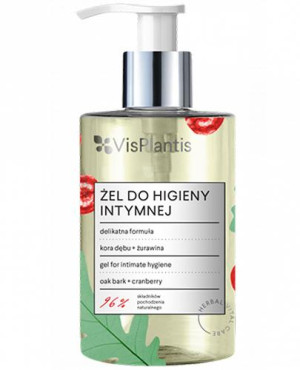 Vis Plantis Żel do higieny intymnej, kora dębu i żurawina, 300 ml