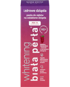 Biała Perła Whitening zdrowe dziąsła pasta do zębów na osłabione dziąsła 75 ml