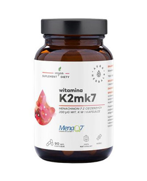 Aura Herbals Witamina K2 MenaQ7 200 mcg Vegan, 90 kapsułek
