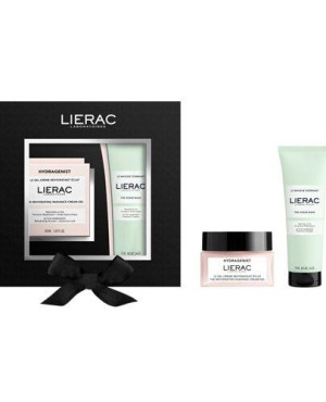 Lierac ZestawSet Hydragenist Krem-żel nawilżająco-rozświetlający 50 ml + Maska peelingująca 75 ml