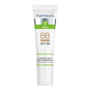 Pharmaceris T Acne Matt Tone, tonujący krem przeciwtrądzikowy BB SPF 30 02 Natural, 30 ml