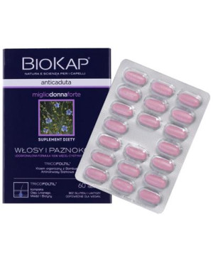 Biokap Anticaduta Włosy i paznokcie dla kobiet, tabletki, 60 sztuk