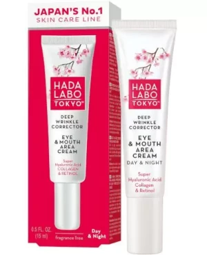 Hada Labo Tokyo Red krem na najgłębsze zmarszczki do okolic oczu i ust na dzień i noc 15 ml